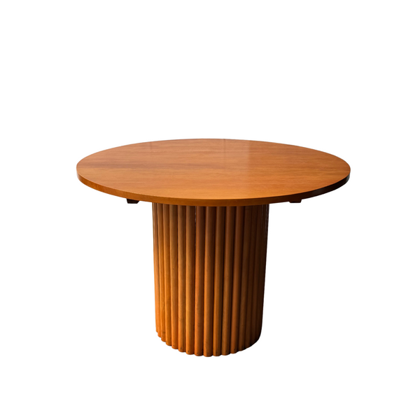 Fluted table - Light Brown