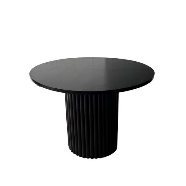 Fluted table - Black