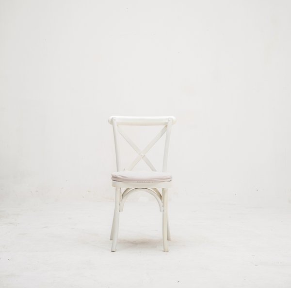 White crossback chair