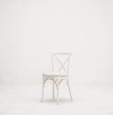 White crossback chair