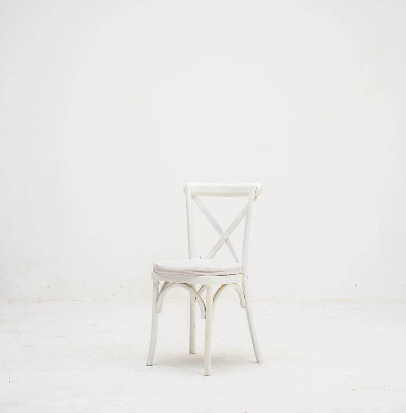 White crossback chair