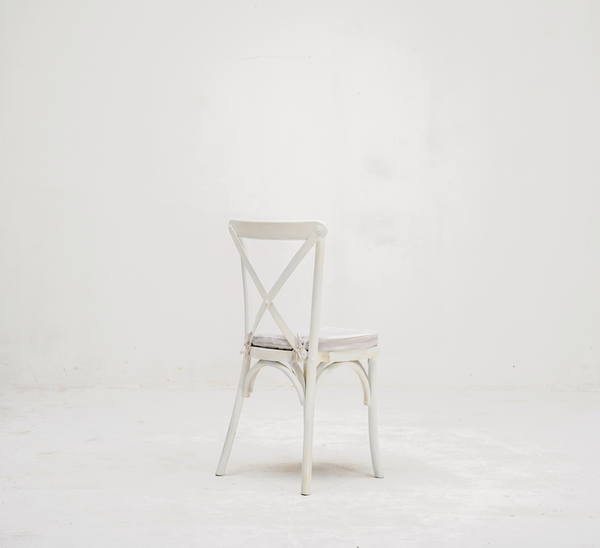 White crossback chair