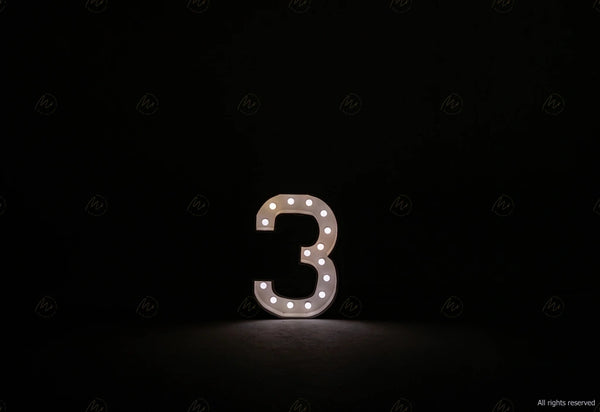 Marquee Numbers - 3