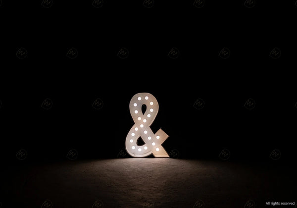 Large Marquee Letter & (ampersand)