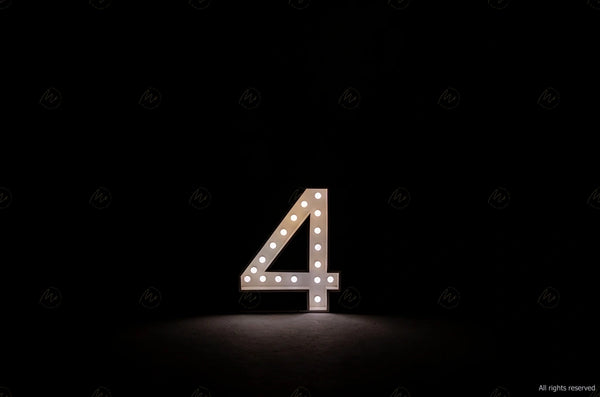 Marquee Numbers - 4