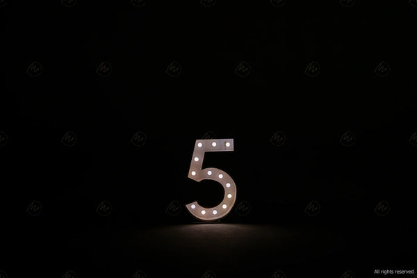 Marquee Numbers - 5