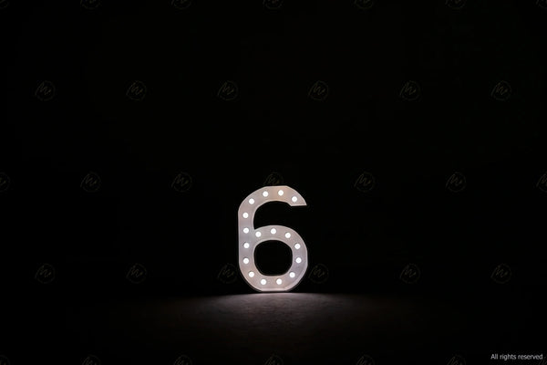 Marquee Numbers - 6