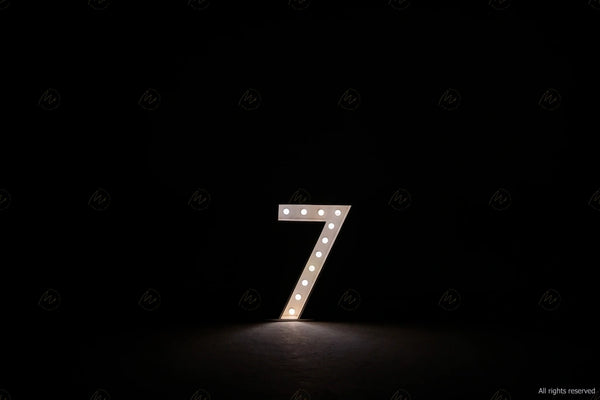 Marquee Numbers - 7