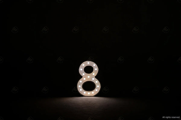 Marquee Numbers - 8