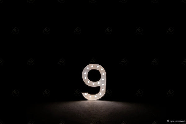 Marquee Numbers - 9