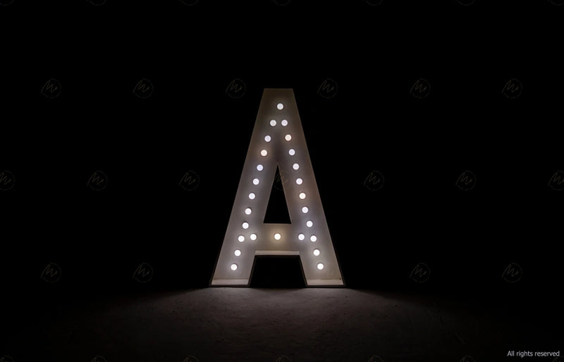 Large Marquee Letter A