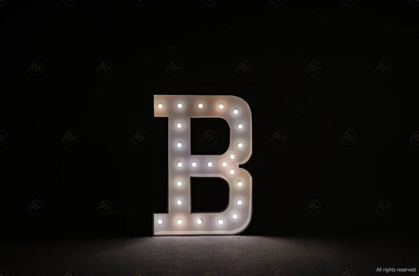 Large Marquee Letter B