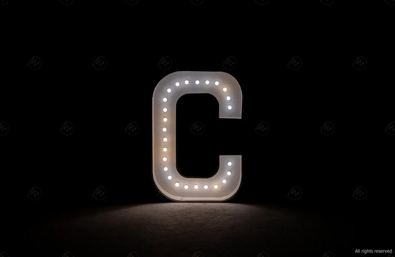 Large Marquee Letter C