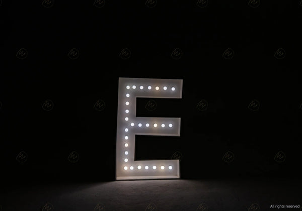 Large Marquee Letter E