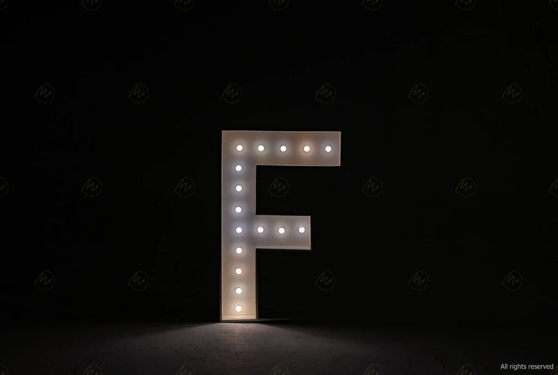 Large Marquee Letter F