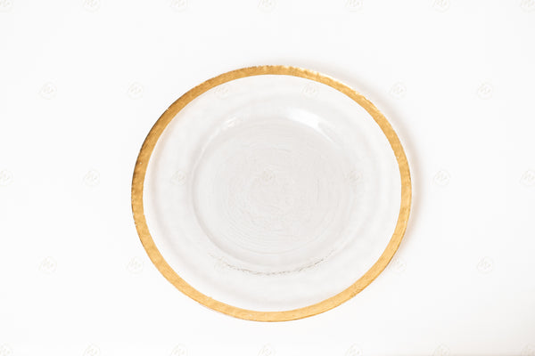 Gold Rim Charger Plate