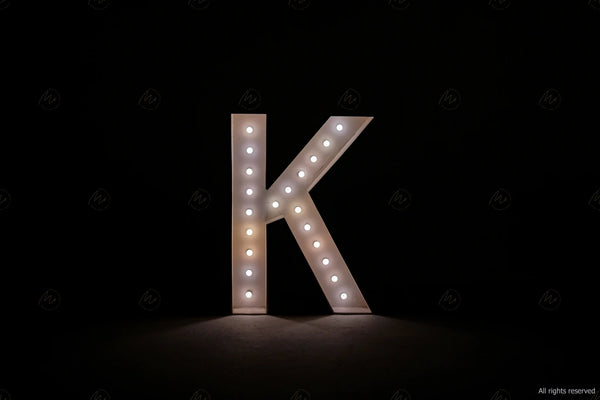 Large Marquee Letter K