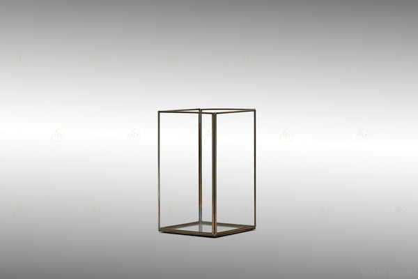 Brass Edged Square Lanterns (L)