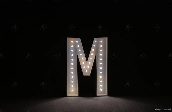 Large Marquee letter M