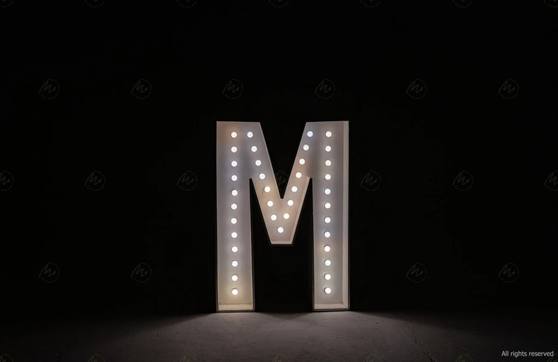 Large Marquee letter M