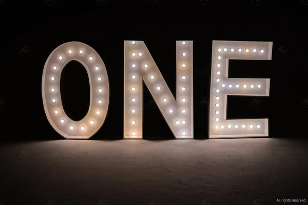 Large Marquee Letters - ONE