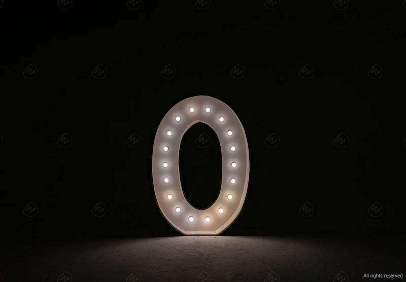 Large Marquee letter O