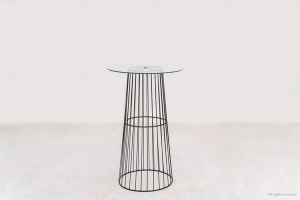 Wire Cocktail Table - Black