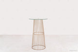 Wire Cocktail Table - Gold