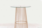 Wire Cocktail Table - Gold