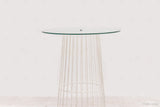 Wire Cocktail Table - White