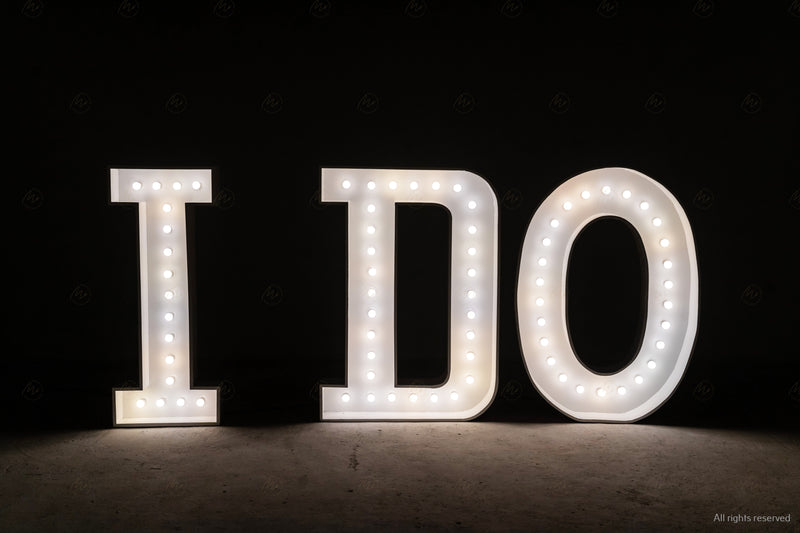 Marquee Letters - I DO