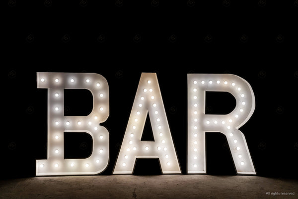 Marquee Letters - BAR