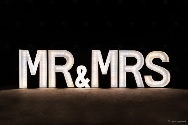 Marquee Letters - MR & MRS