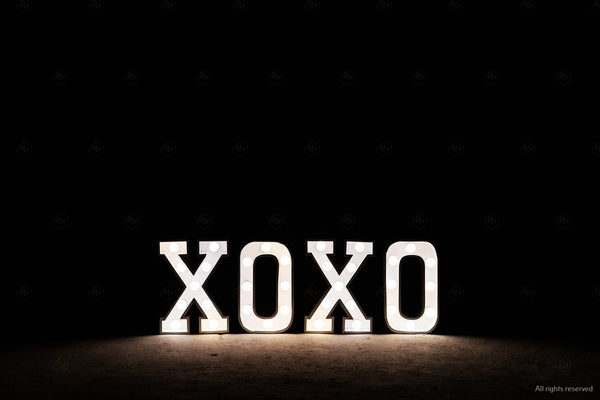 Small Marquee letters - xoxo