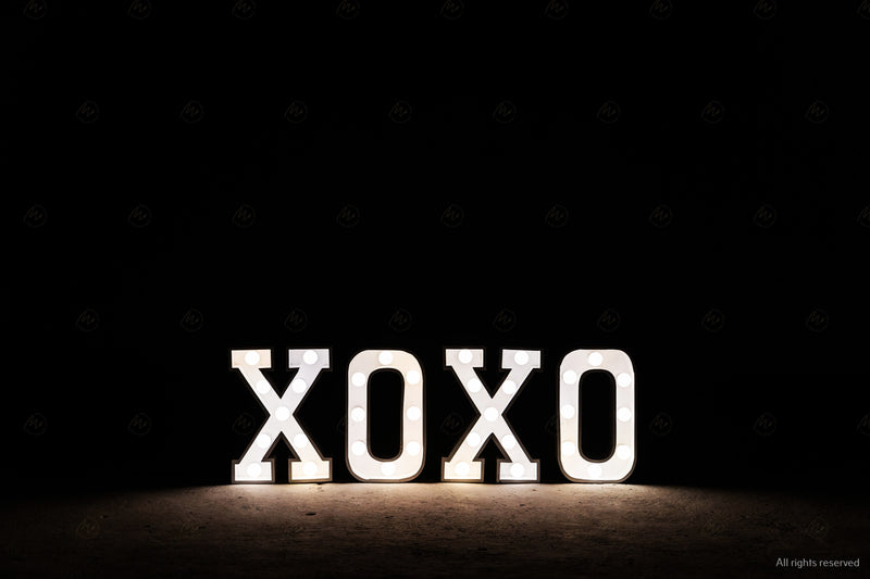 Small Marquee letters - xoxo