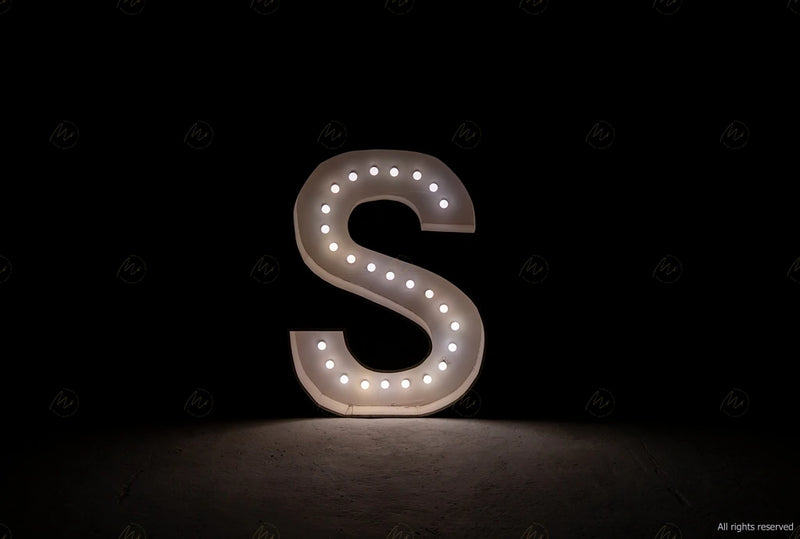 Large Marquee letter S