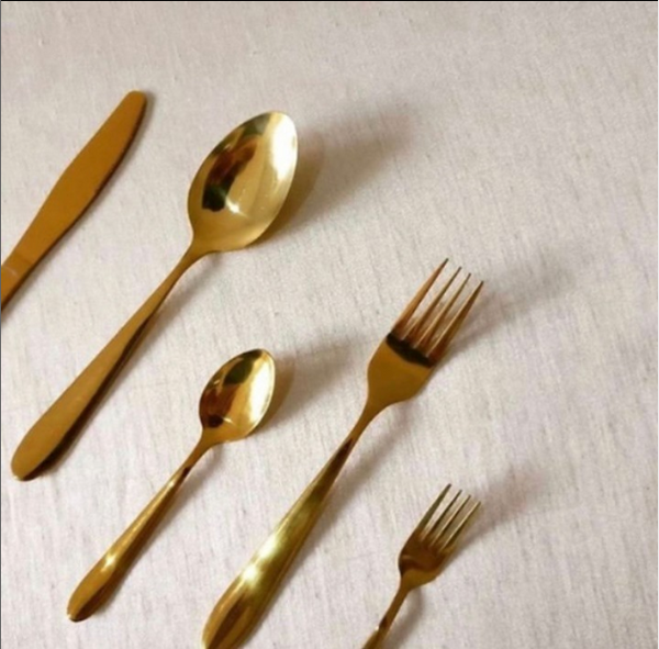 Gold Cutlery Set