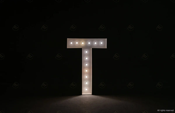 Large Marquee letter T