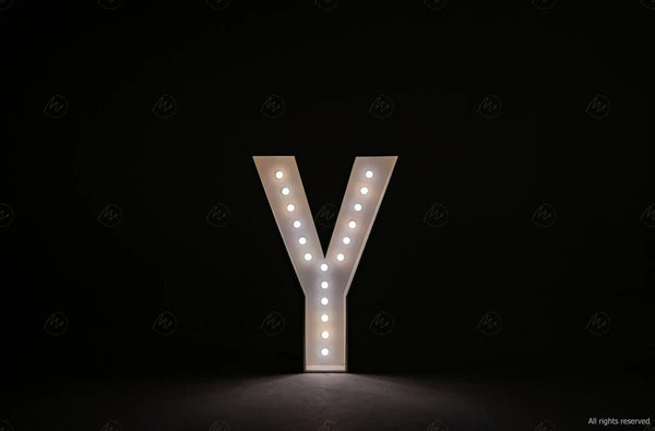 Large Marquee letter Y